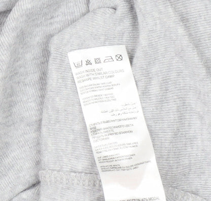 Womens UK Size 14 Rocha John Rocha Grey Basic T-Shirt