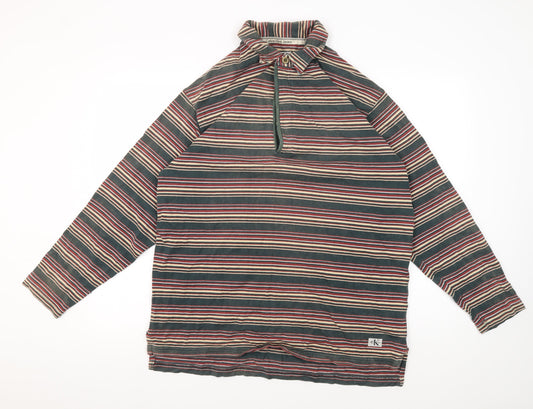Calvin Klein Men's Multicoloured Striped Polo M