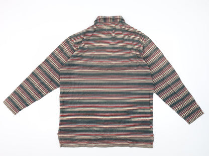 Calvin Klein Men's Multicoloured Striped Polo M