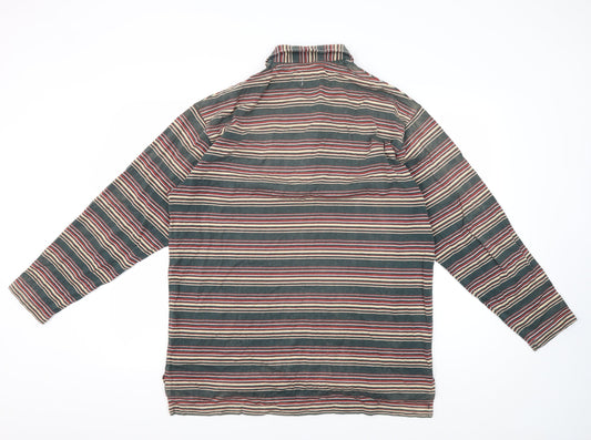 Calvin Klein Men's Multicoloured Striped Polo M