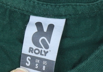 Roly Men's Green Graphic Print Beer T-Shirt Size S