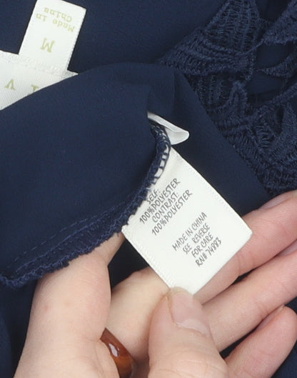 Womens UK Size M Adiva Blue  Blouse
