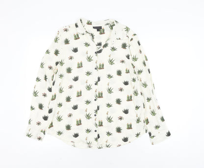 Womens UK Size 10 Topshop White  Blouse