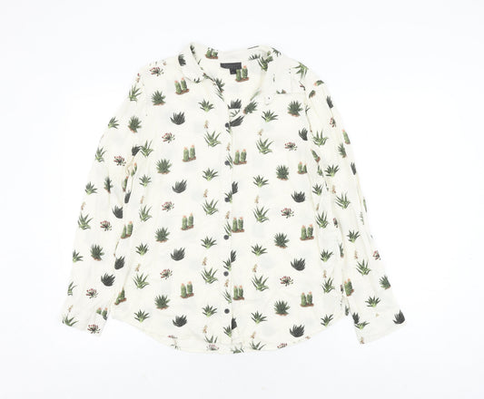 Womens UK Size 10 Topshop White  Blouse