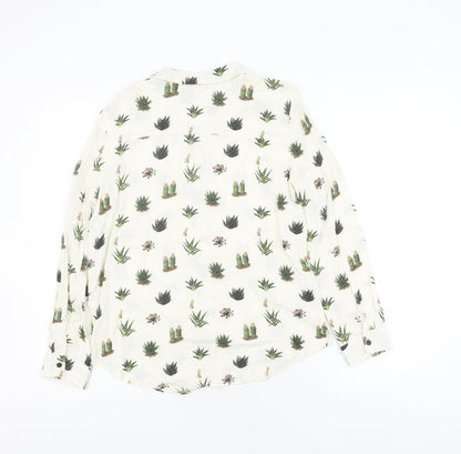 Womens UK Size 10 Topshop White  Blouse