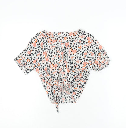 Teens UK Size 12 NEXT Multicoloured Cropped Blouse