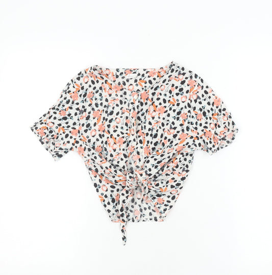 Teens UK Size 12 NEXT Multicoloured Cropped Blouse