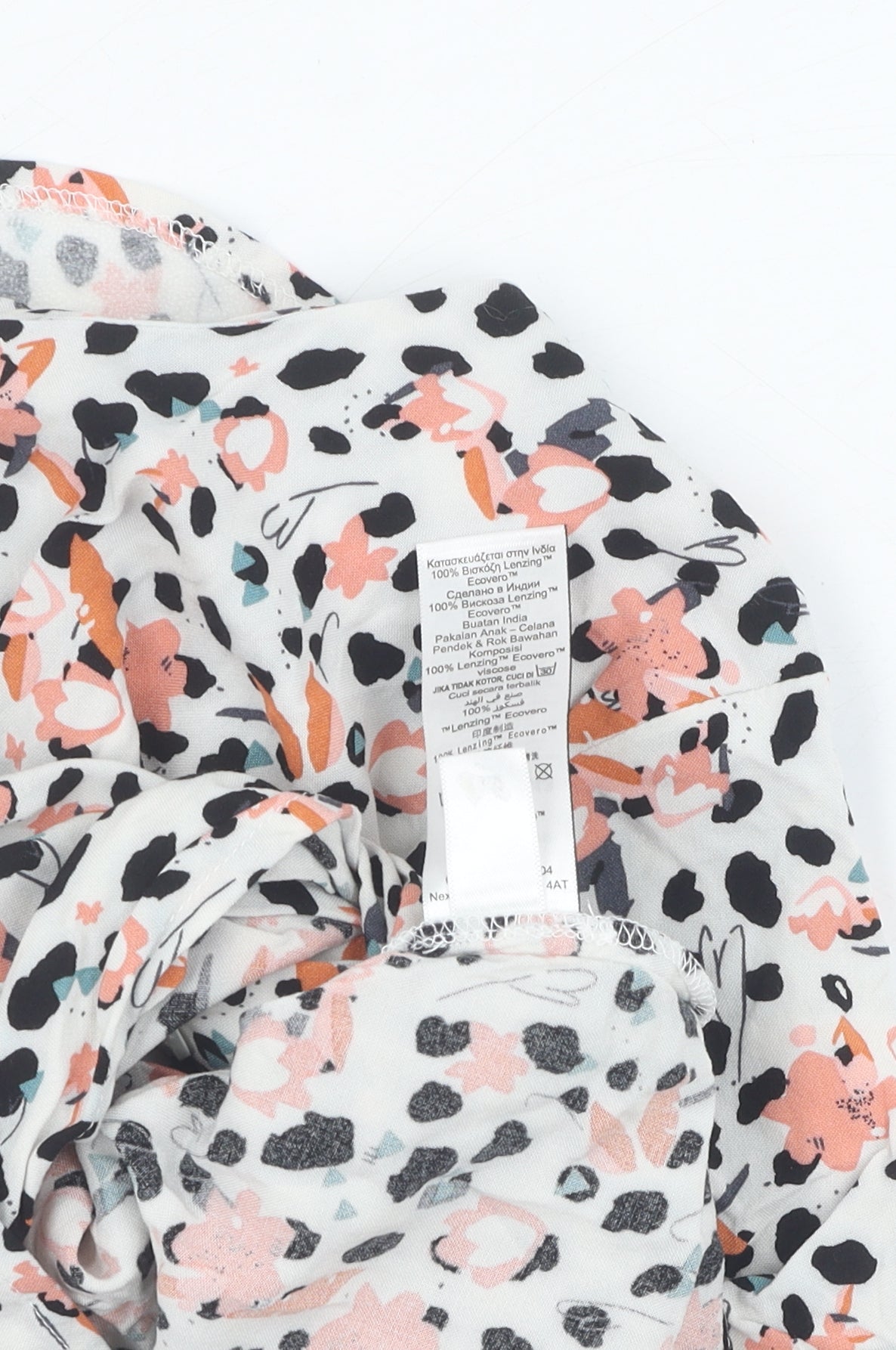 Teens UK Size 12 NEXT Multicoloured Cropped Blouse