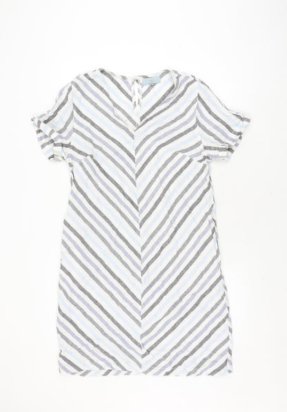 Next Women's Multicoloured Striped Dress, Size 14