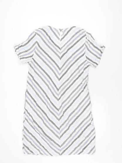 Next Women's Multicoloured Striped Dress, Size 14