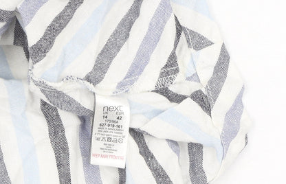 Next Women's Multicoloured Striped Dress, Size 14