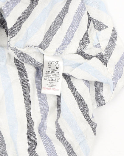 Next Women's Multicoloured Striped Dress, Size 14