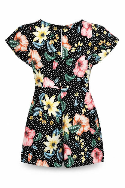 Womens UK Size XS Zara One-Piece Multicoloured Playsuit