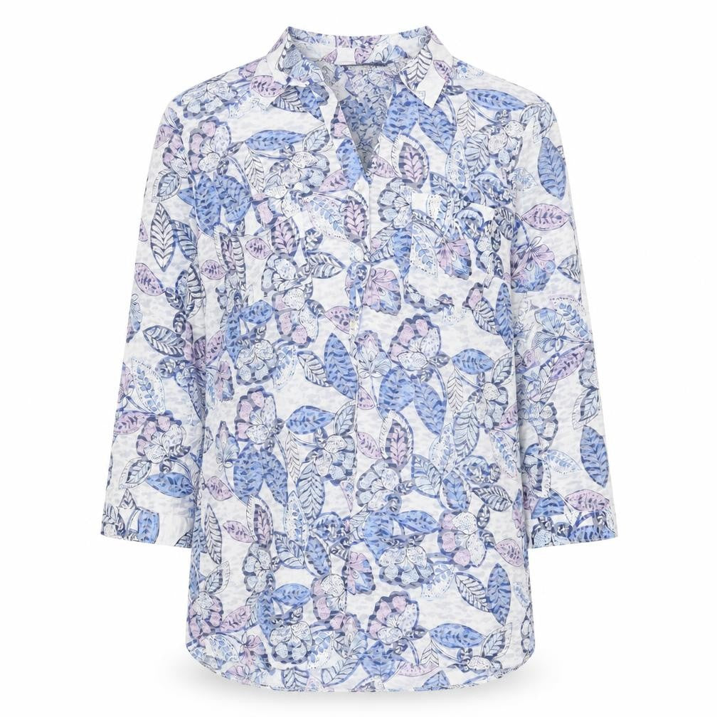 Womens UK Size 10 ISLE Multicoloured Tunic Blouse