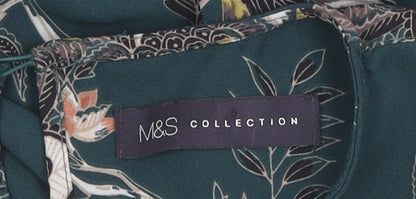 Womens UK Size 12 Marks and Spencer Green Basic Blouse