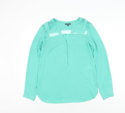 Womens UK Size 8 Warehouse Green  Blouse