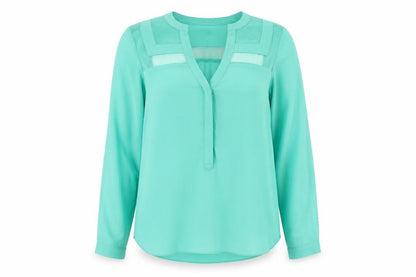Womens UK Size 8 Warehouse Green  Blouse