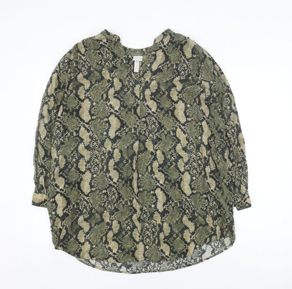 Womens UK Size 12 H&M Green  Blouse