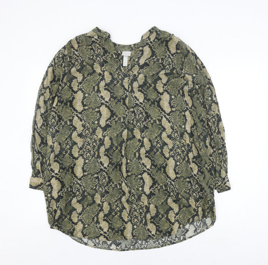 Womens UK Size 12 H&M Green  Blouse