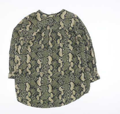 Womens UK Size 12 H&M Green  Blouse
