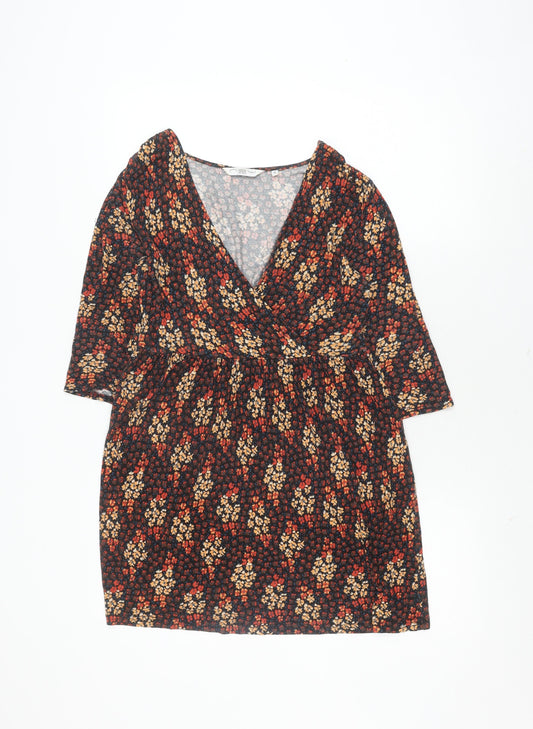 New Look Women's Multicoloured Floral Dress 10 Shift