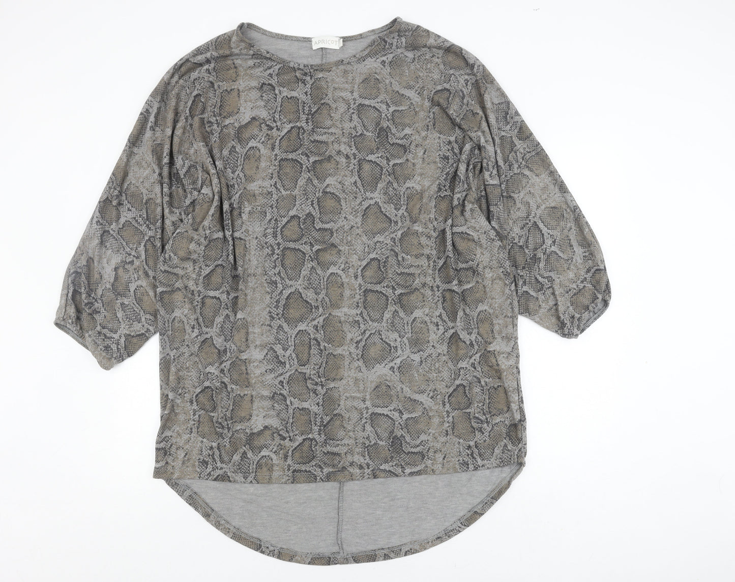 Womens UK Size M Apricot Grey  Blouse
