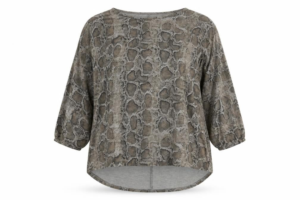 Womens UK Size M Apricot Grey  Blouse