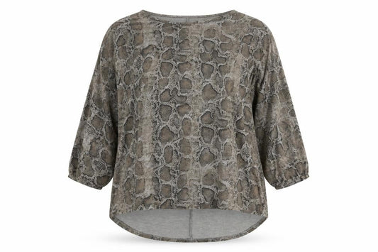 Womens UK Size M Apricot Grey  Blouse