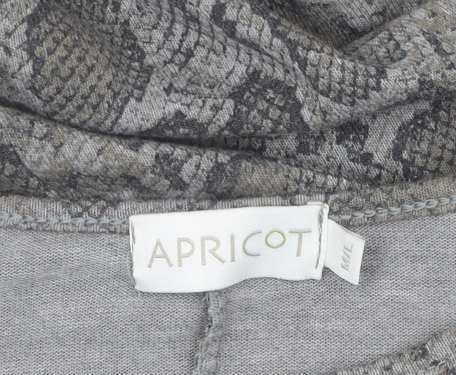 Womens UK Size M Apricot Grey  Blouse