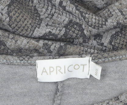 Womens UK Size M Apricot Grey  Blouse