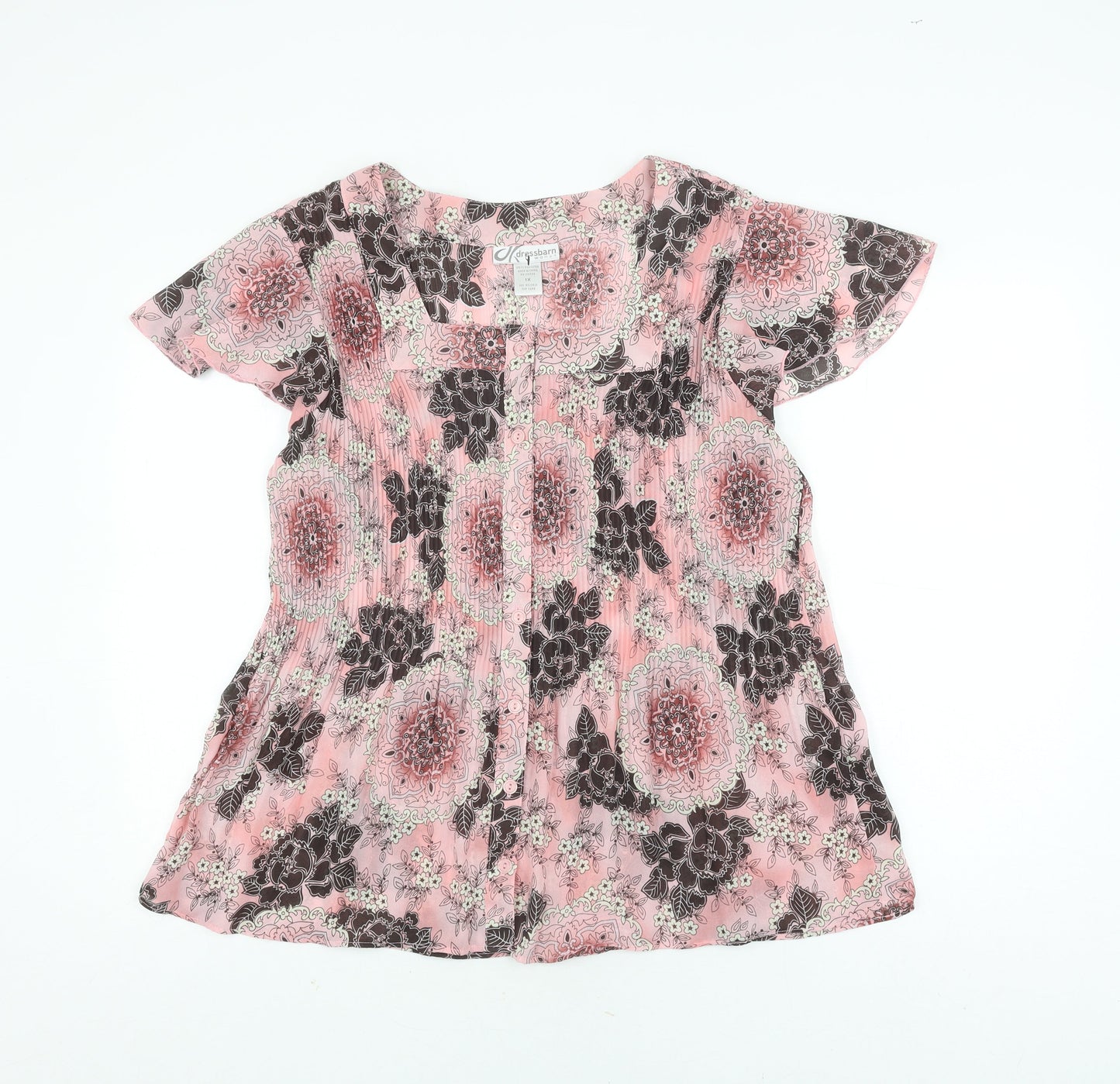 Dressbarn Women's Multicoloured Floral Top L