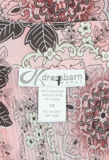 Dressbarn Women's Multicoloured Floral Top L