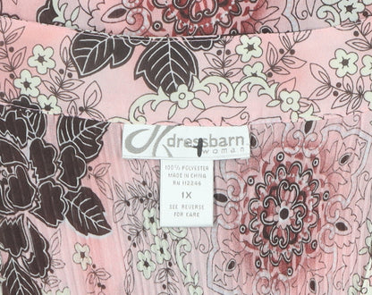 Dressbarn Women's Multicoloured Floral Top L