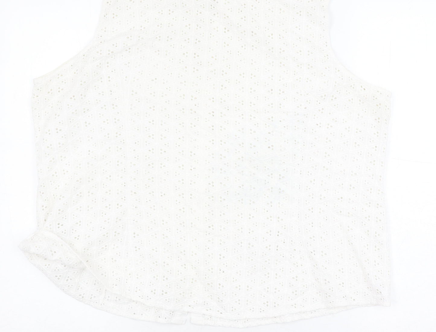 Womens UK Size 22 Marks and Spencer White Basic Blouse