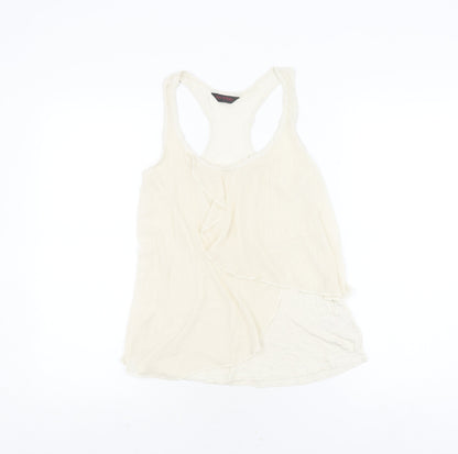 Miss Selfridge Ivory Sleeveless Camisole Top Size 6