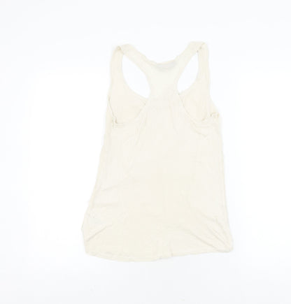Miss Selfridge Ivory Sleeveless Camisole Top Size 6