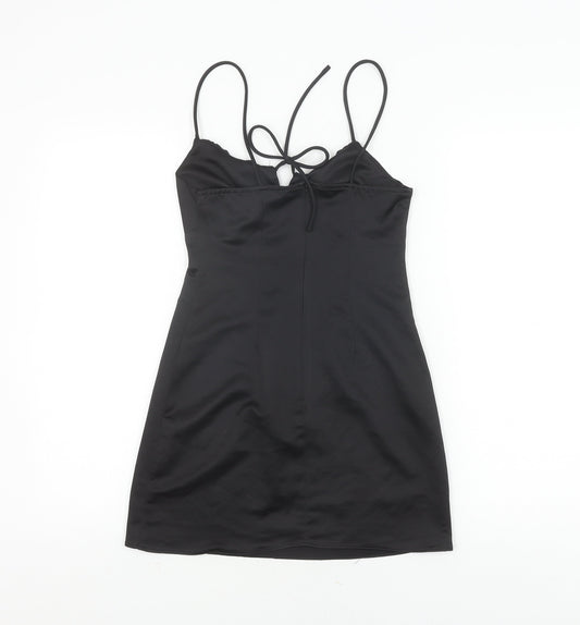Topshop Women's Black Petite Slip Dress, Size 4