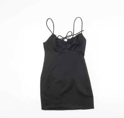Topshop Women's Black Petite Slip Dress, Size 4