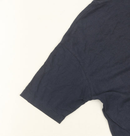 Marks and Spencer Men’s Blue Cotton T-Shirt, M