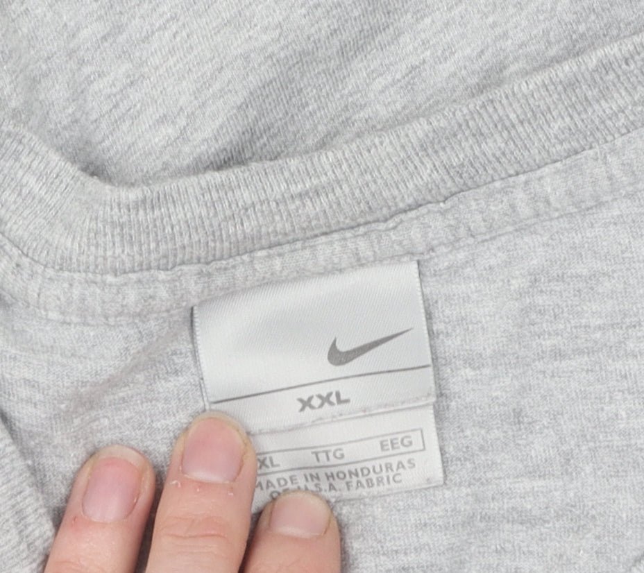 Nike Men's Grey 2XL Short Sleeve Crew Neck T-Shirt