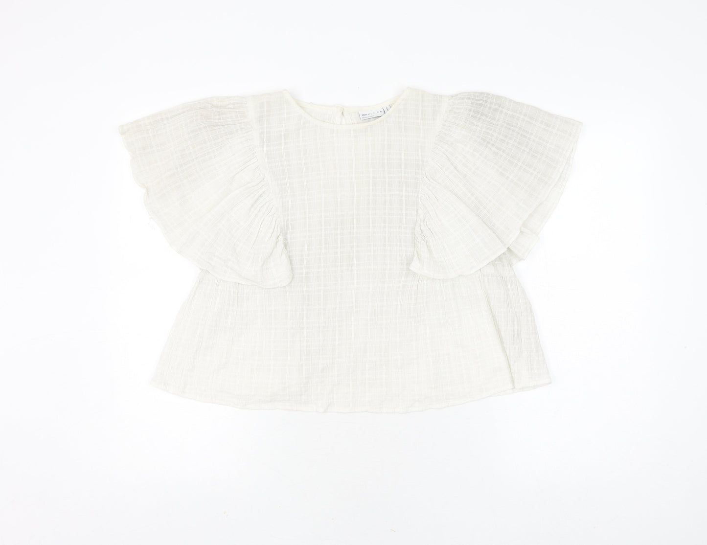 ASOS DESIGN Women's White Cotton Blouse UK 18