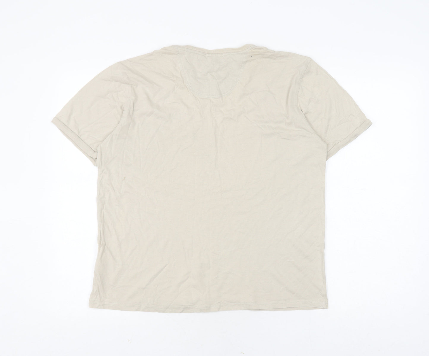 Unisex Adults UK Size S Nike Beige Basic T-Shirt