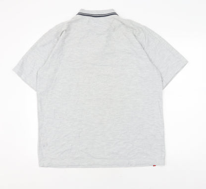 Umbro Men's Grey Polo Shirt XL Short Sleeve Casual