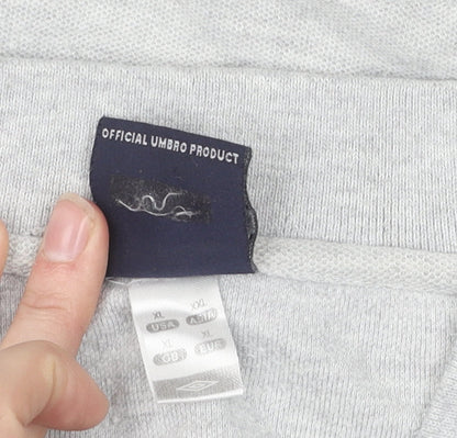 Umbro Men's Grey Polo Shirt XL Short Sleeve Casual