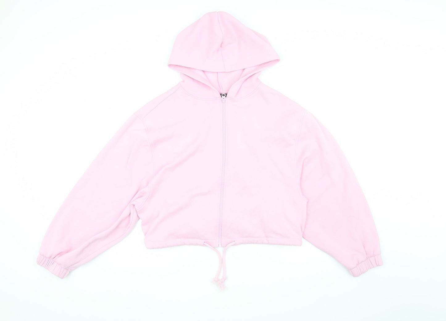 Womens UK Size 8 ASOS DESIGN Pink Full Zip Hoodie