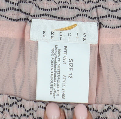 Precis Petite Women's Multicoloured Geometric A-Line Skirt