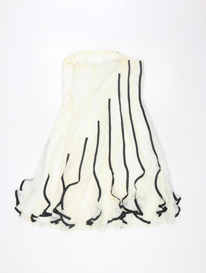 Coast Women's White A-Line Midi Dress Size 12