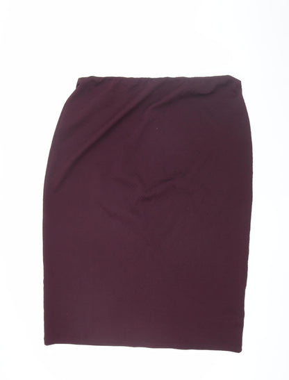 Long Tall Sally Women's Purple Pencil Skirt XL