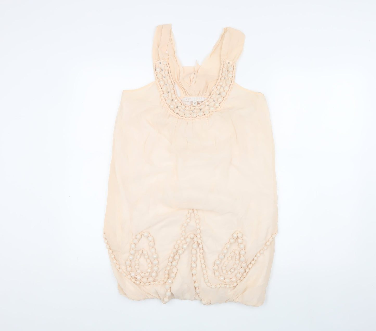 ASOS Luxe Women Beige Camisole Blouse Size 12