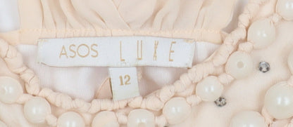 ASOS Luxe Women Beige Camisole Blouse Size 12
